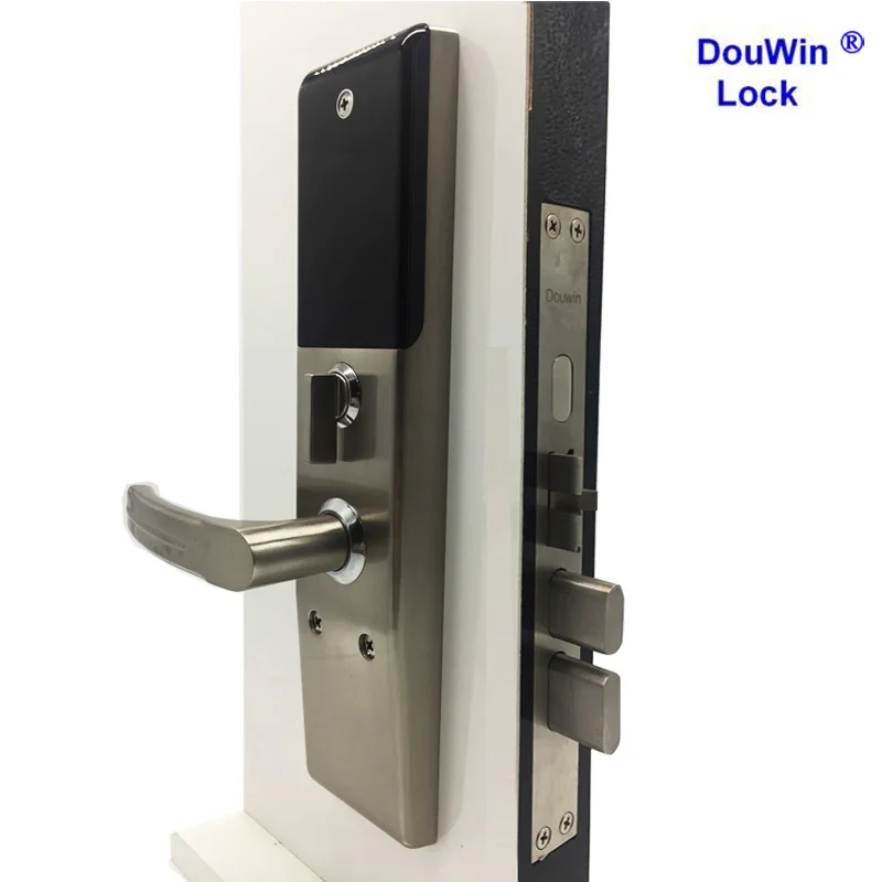 Cerradura de puerta con código pesado, cerradura de tarjeta con llave inteligente, cerradura electrónica para puerta de casa