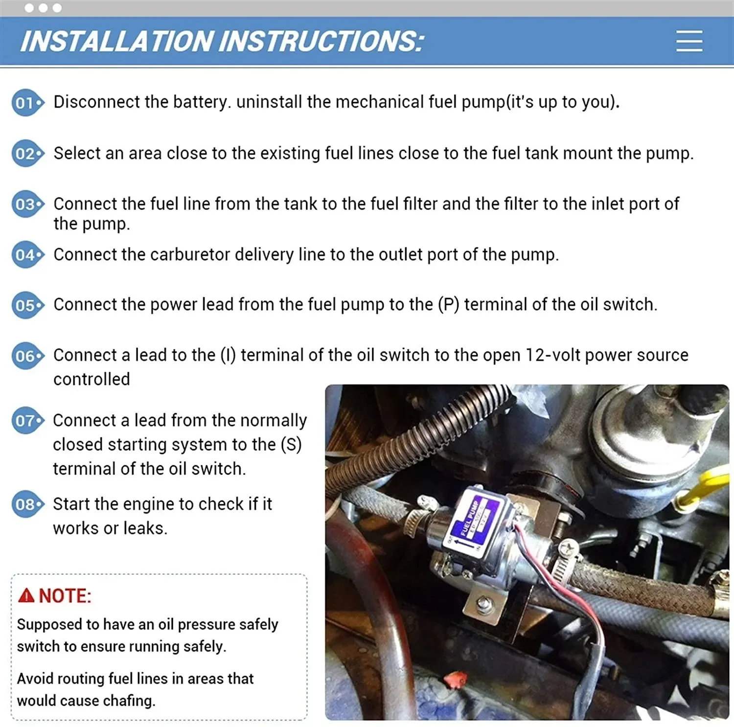 ユニバーサル 12V 電気自動車燃料ポンプ ディーゼル ガソリン ガソリン EP500-0 035000 -0460 12585-52030 1258552031   EP500 FP-1010-G