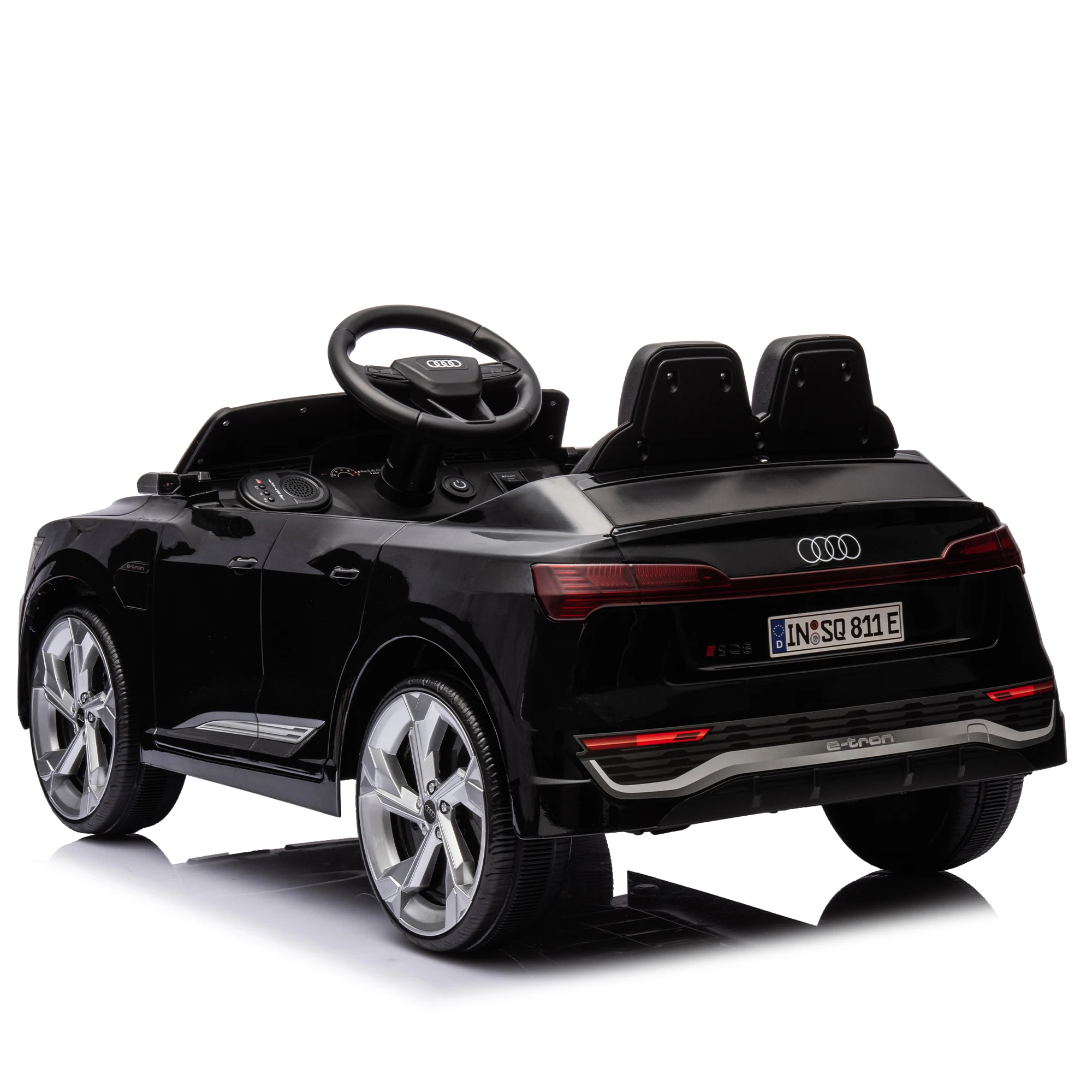 12V children ride in electric car with parent remote control, dual-drive suspension start, three-speed children 3-6 years old