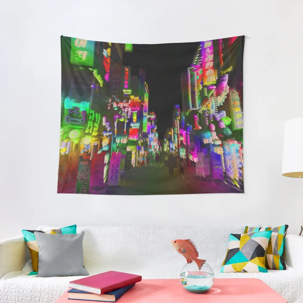 

acid trip night Tapestry Anime Decoration Gamer Room Decoration