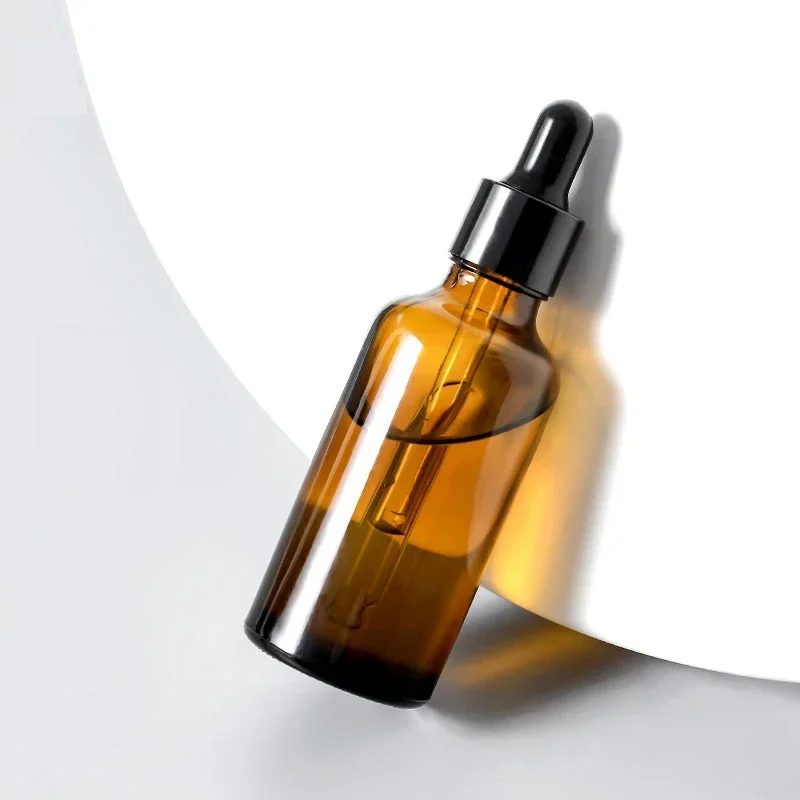 5Ml 100Ml Oogdruppelflessen Dikke Heldere Amberkleurige Glazen Tinctuurflessen Lekvrije Etherische Oliënverpakkingen Voor Vloeibare Cosmetica