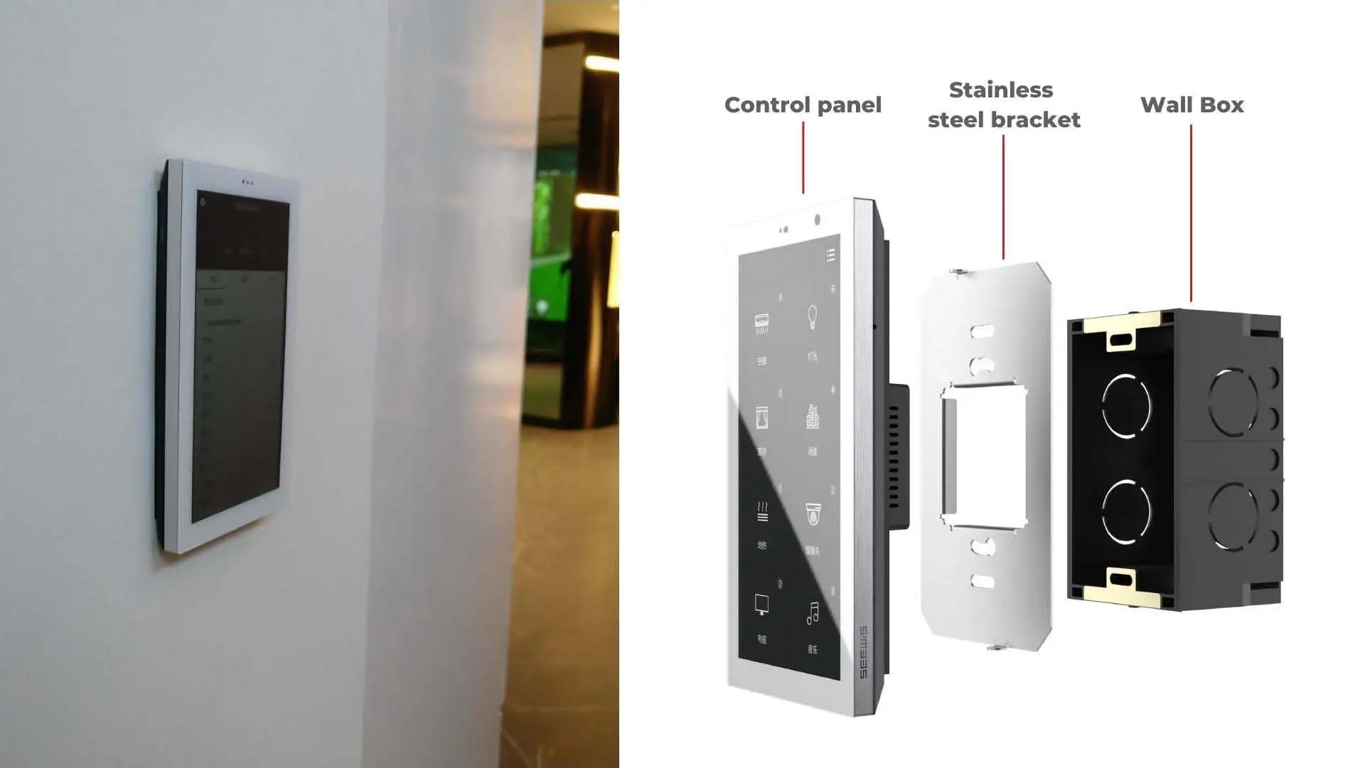 Imagem -06 - Tuya Switch Controle de Casa Inteligente 5.7 Painel de Toque de Polegada Android Interruptor de Comutação Casa Conectada