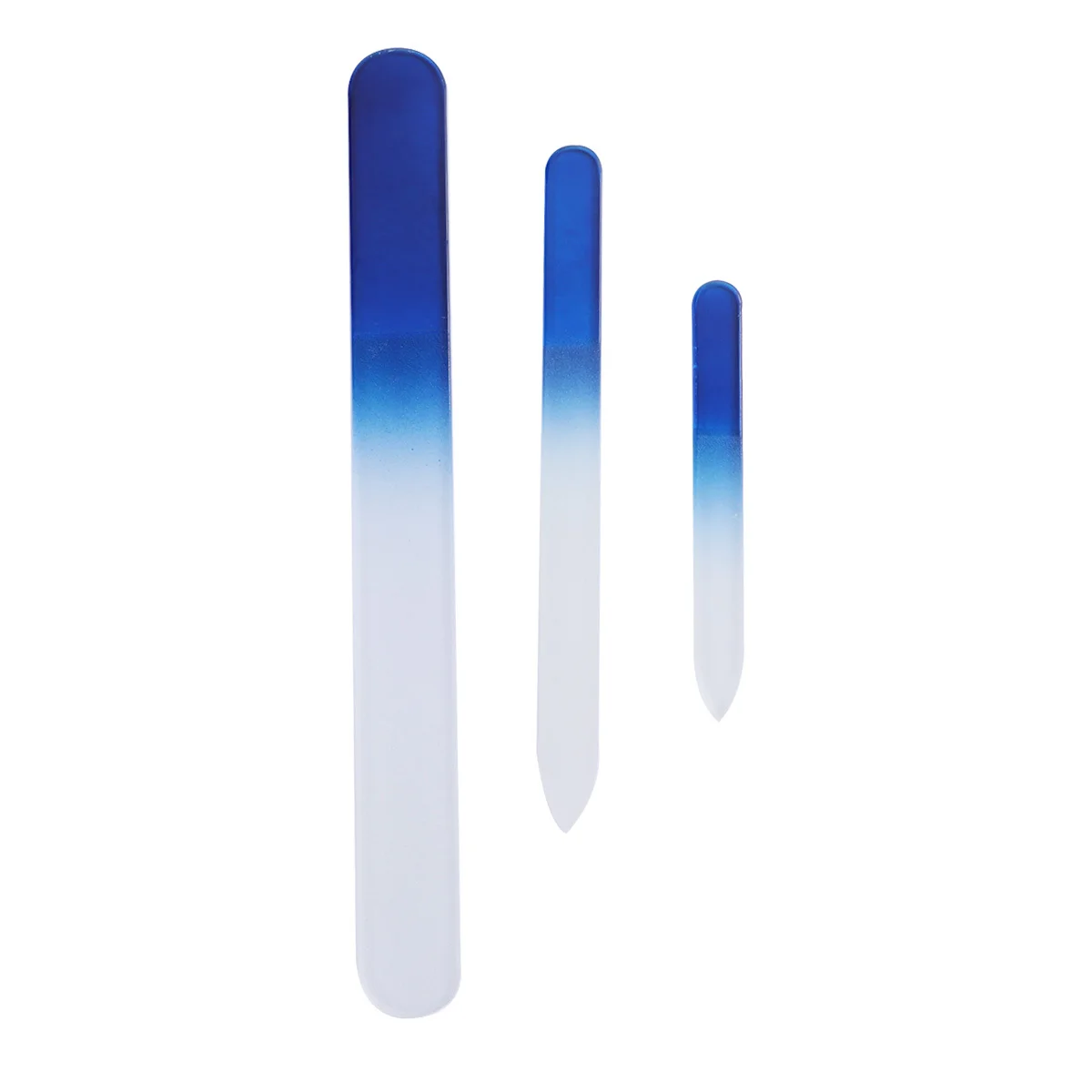 3 قطع من مبرد الأظافر الزجاجي الكريستالي، كتلة صنفرة أظافر مريحة وناعمة لعلاج ما قبل البولندية والتقليم المنزلي