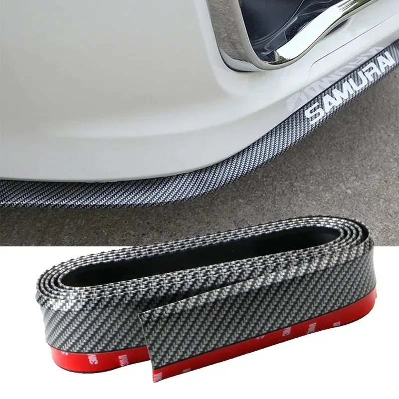 

General for Motors Carbon Fiber Front Lip Bumper Spoiler Car Personalized Modification Anti Collision Rubber Strip Accessorie