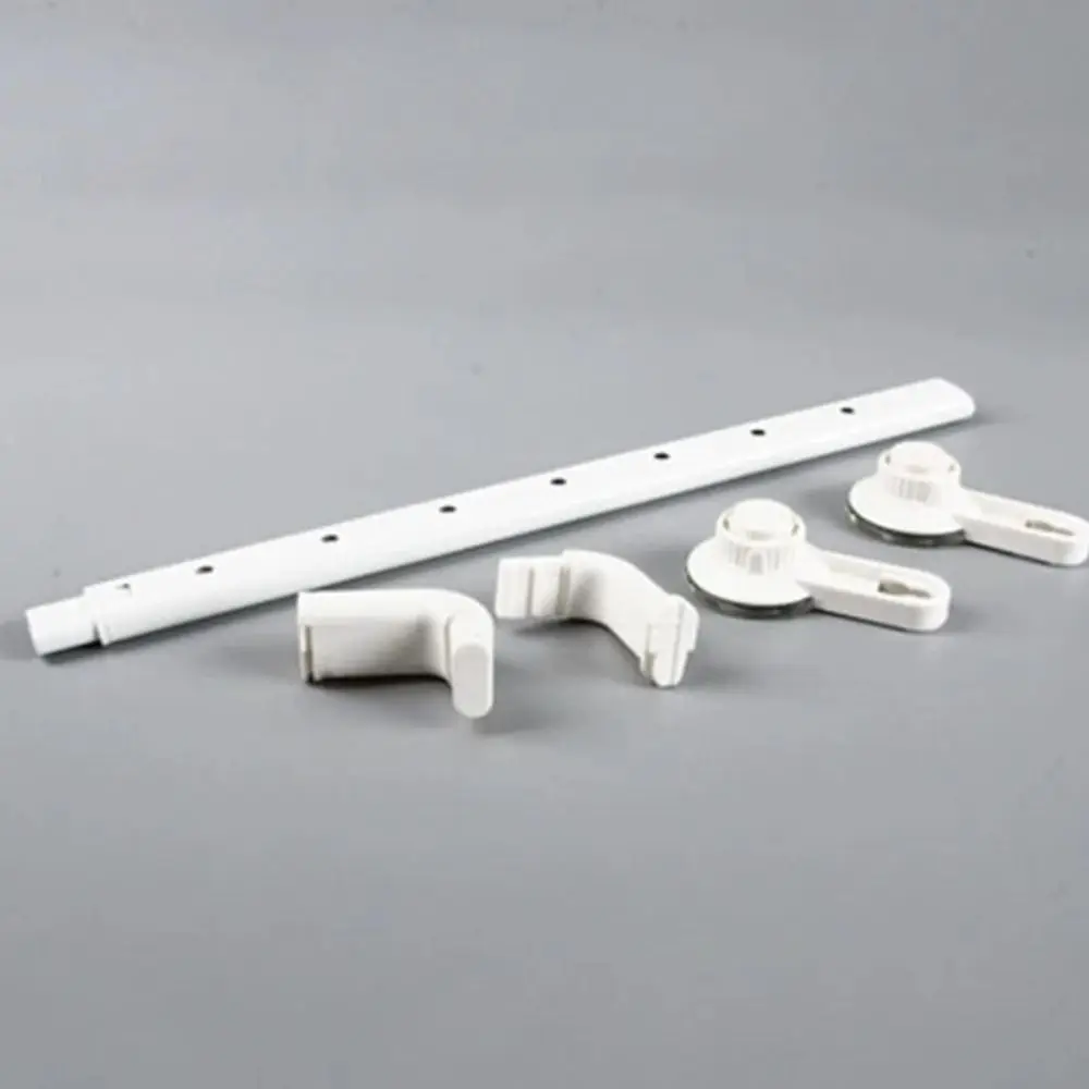 Aluminum Alloy Vacuum Suction Cup Towel Rack Non-punching Wall Mounted Single Pole Towel Rack Retractable Adjustable