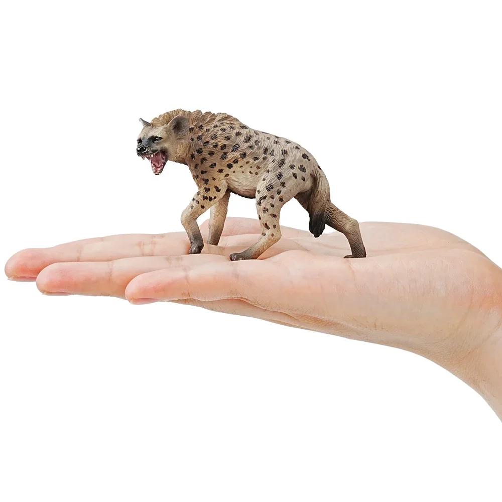 Toymany Simulations-Figur der Spott-Hyäne, Wildtier-Modell, Mini-Figuren, Puppen, Action-Figuren, Spielzeug, Kindergeschenk, Tortendekoration – Detail 4
