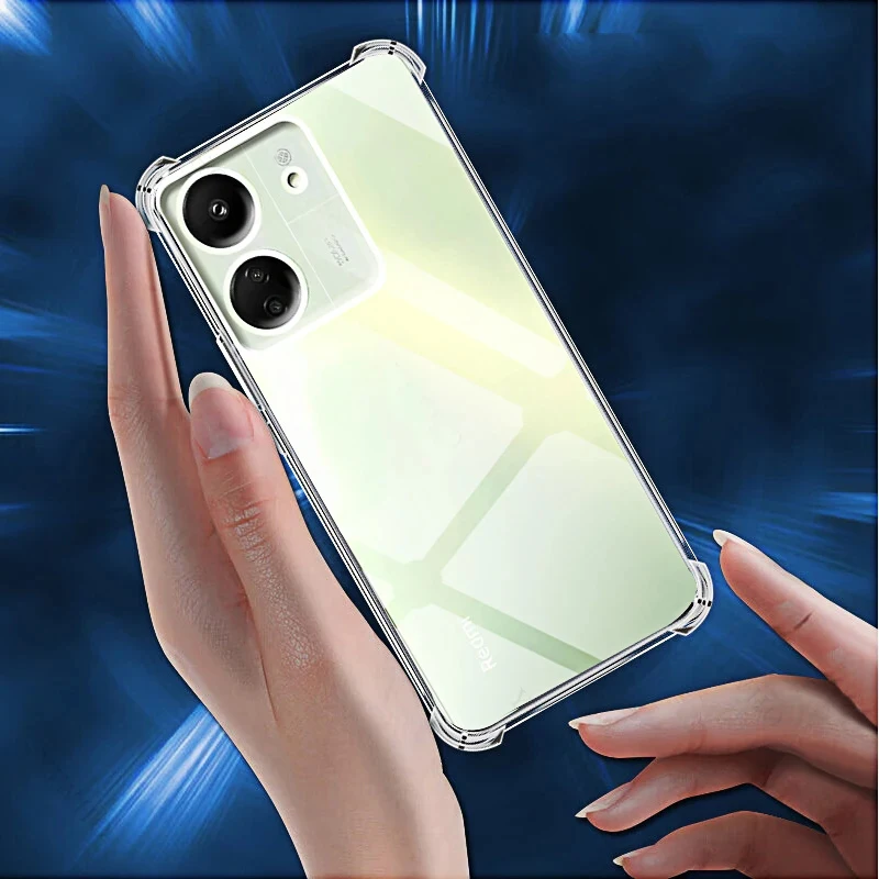 Transparente Handyhülle für Redmi 13C 12c 10C 9C Klare weiche Silikonhülle für Xiaomi Redmi 12 4G 5G Shell 13 12 10 C A 9 C – Detail 7