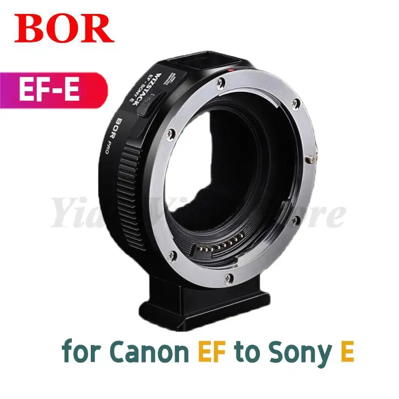 BOR WIZSTACK EF-E Multi Auto Focus Adapter Ring EF to E Mount Lens Adapter for Canon EF EF-S Lens to Sony E Mount Camera A7S