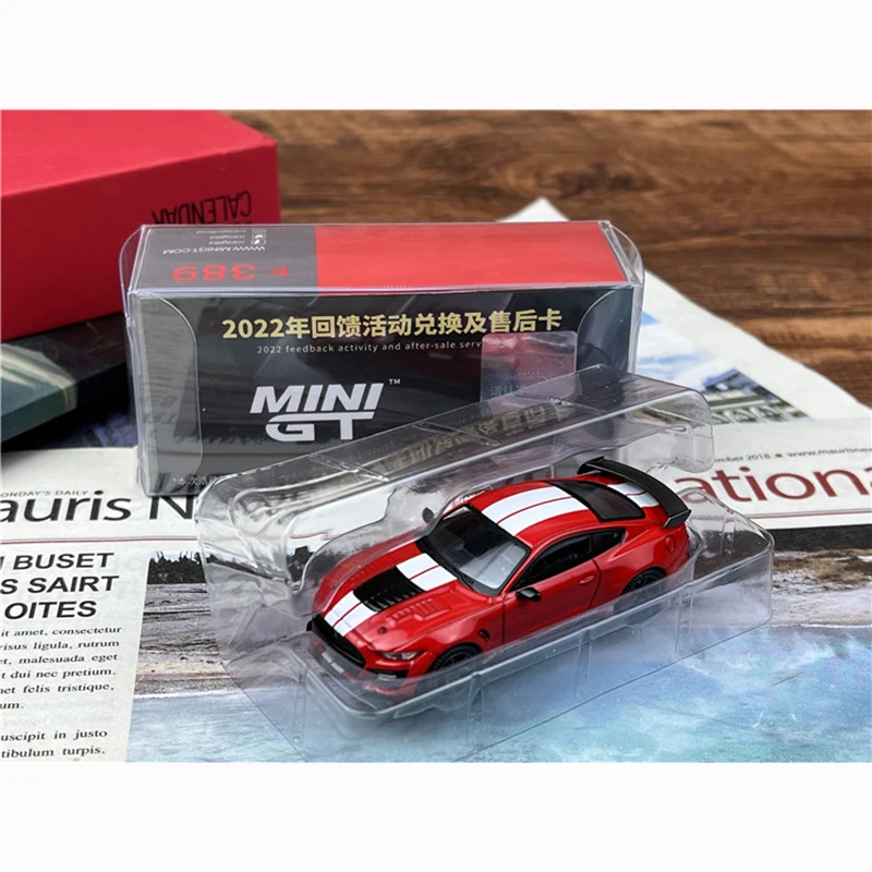 Spot MINI GT 1:64 Ford Mustang Shelby GT500 Alloy Sports Car Model Red Adult Classic Collection Static Display Gift Souvenir