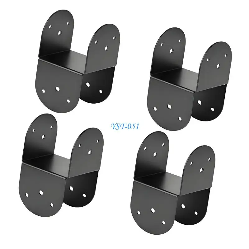 E15A Multifunction 4 By 4 Post To Beam Mooring Brackets Corrosion Resistant Metal Brackets 4Pcs