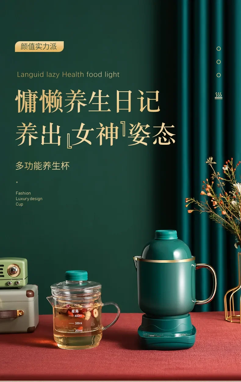 110 فولت/220 فولت غلاية كهربائية شاي سيراميك دفئا الرعاية الصحية الحماية من الحرارة الزائدة لليابان الولايات المتحدة الأمريكية كندا DW #5