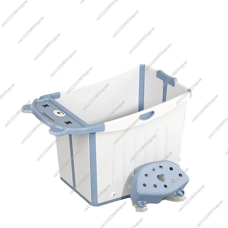 

Foldable Baby Bath Tub, Cartoon Non-Slip Bathtub for Toddlers, Thickened & Insulated, 0-15 Years