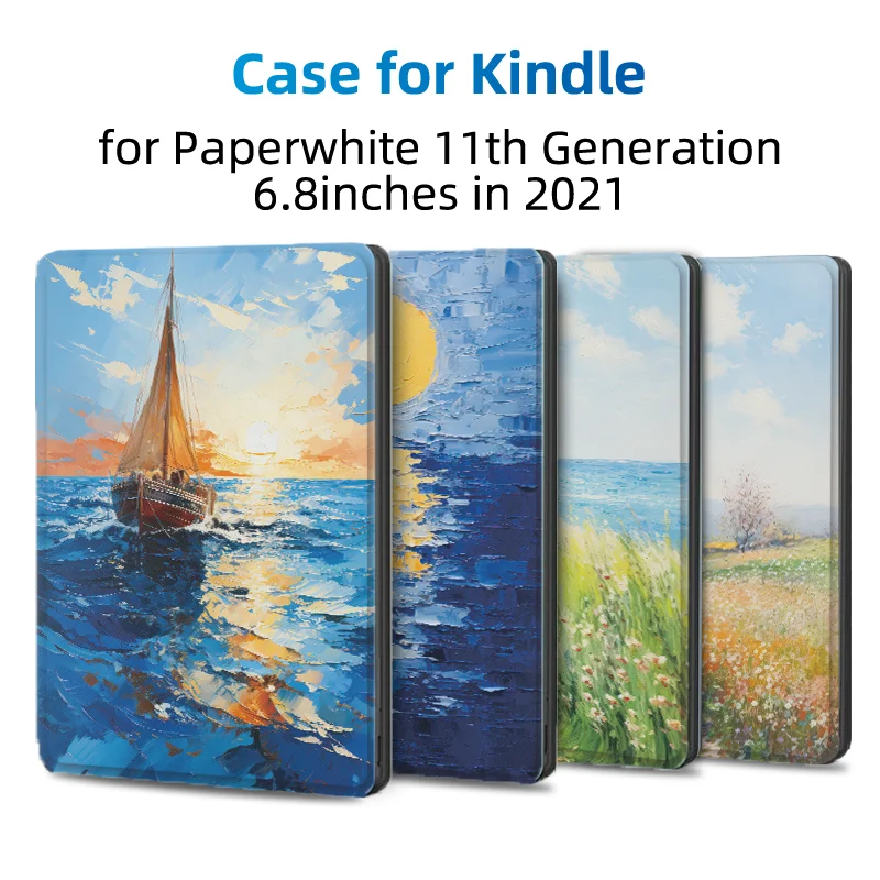 Twosheep For Kindle Paperwhite Case 6/7/10/11th For 2019 All-new Kindle 10th 2022 11th Cover Funda Protective Shell Flip E-book