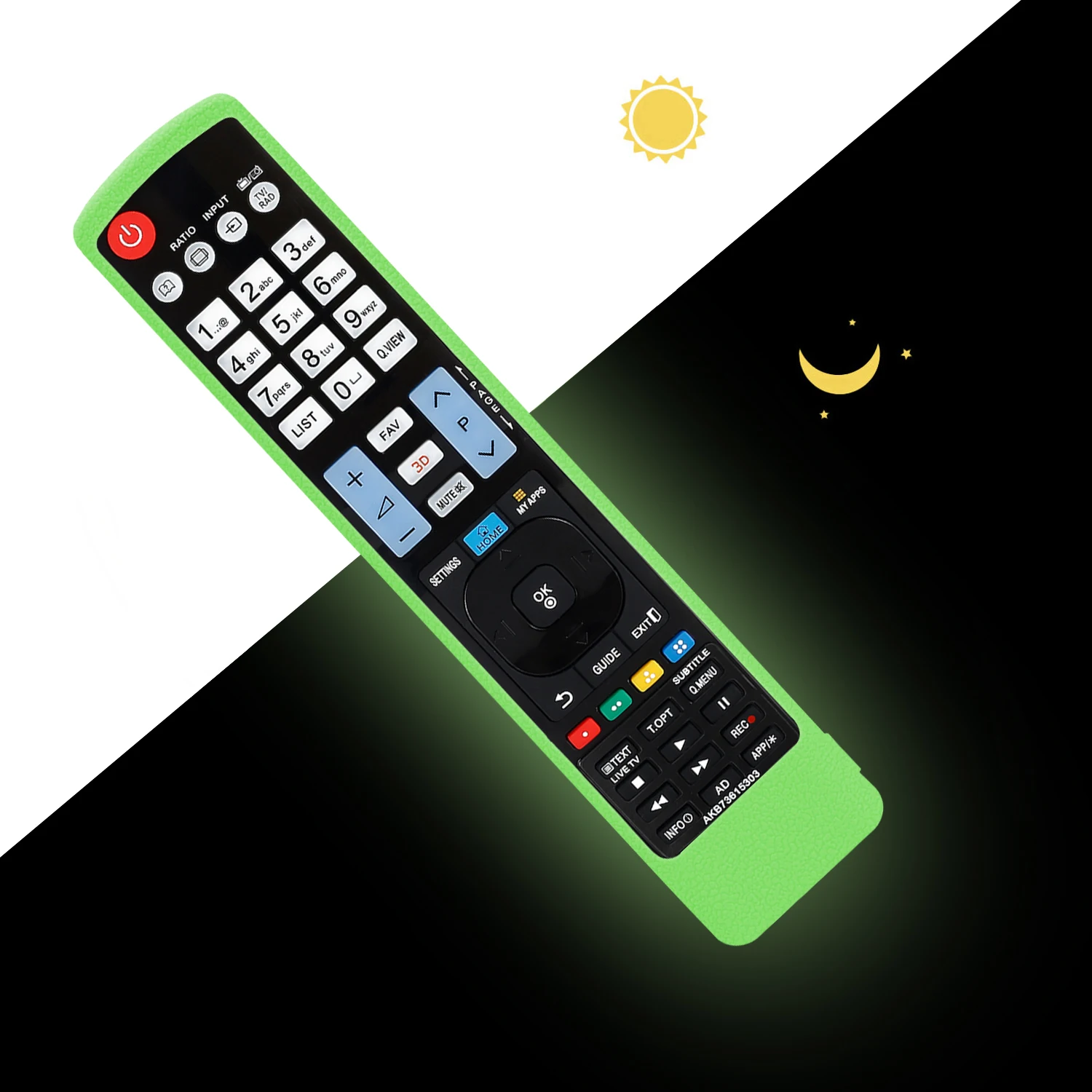 Colorful Silicone Case Protective Sheath Fit for AKB73756510 AKB73756502 AKB73615303 AKB73275618 Series TV Remote Control Cover