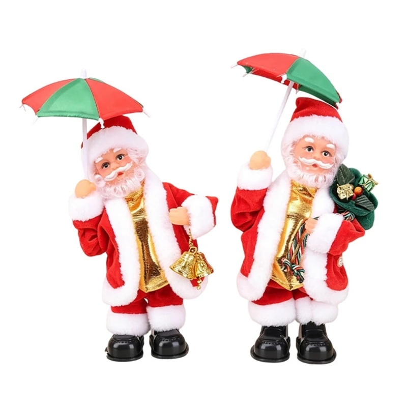 Animierte Weihnachtsmannfigur für Schreibtische, Regale und Theken 3XUF – Detail 1