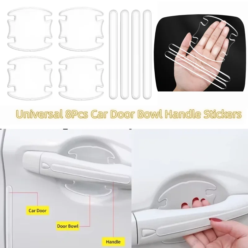 Anti Scratch Car Door Bowl Handle Protector Decor Stickers For BMW Benz Suzuki Toyota VW Lexus Chery Mazda Skoda Land Rover Jeep