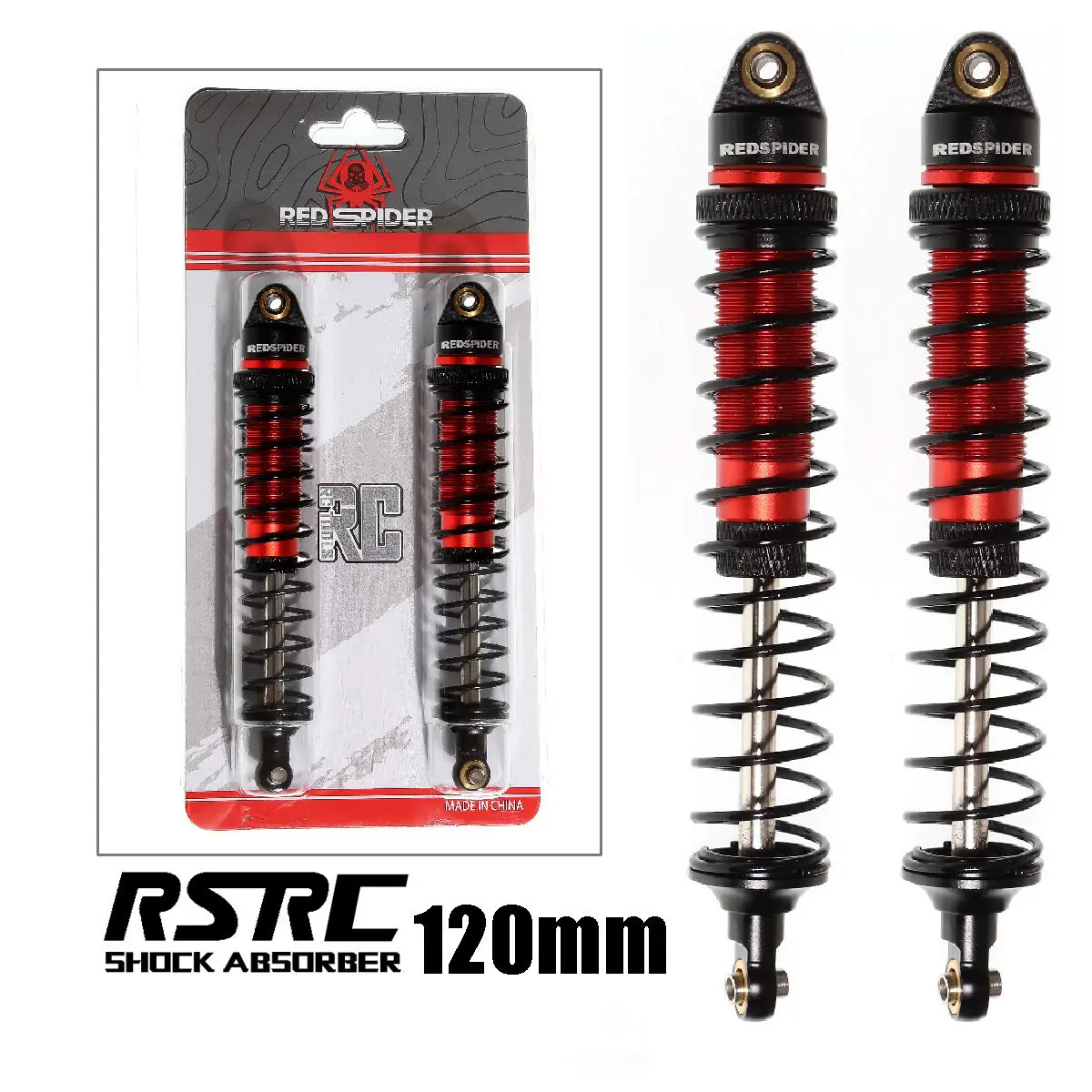 Voll-Metall 120MM Stoßdämpfer für 1/8 Kletterauto YK4082 4083 Hyper GO MJX H8P RC Auto Metall-Upgrade OP Teile