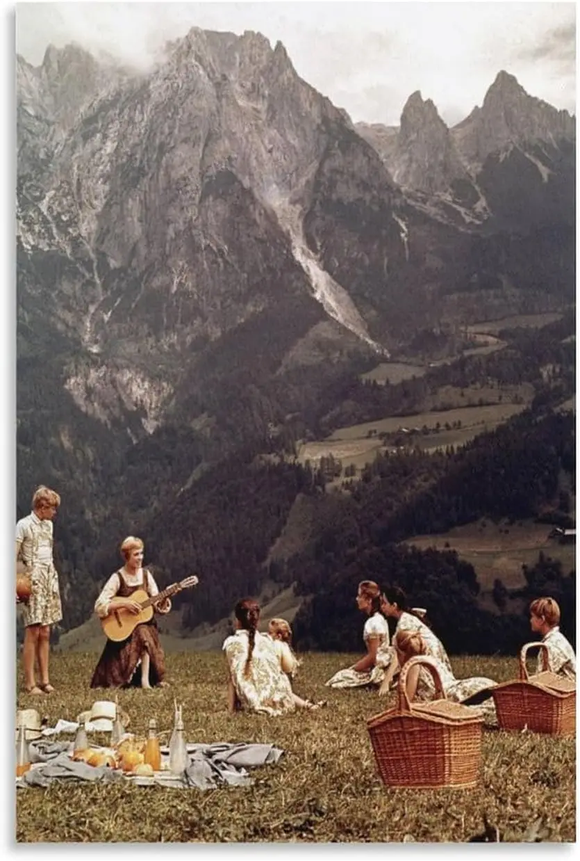 d1, постер фильма «Звук музыки» (8) настенный художественный постер для спальни, домашний декор, подвесная картина, холст, живопись, постеры 24x36 дюймов