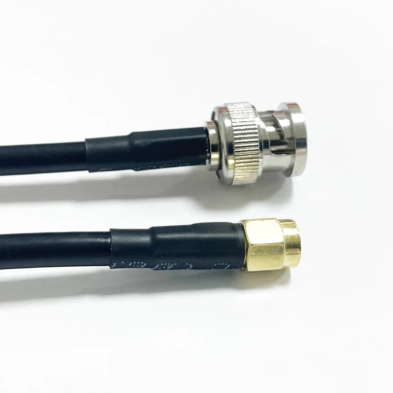 SMA Male to BNC Male RF Coaxial Cable 50ohm SMA to BNC RG58 Jumper Cable for Antennas Ham Radio Wireless LAN Devices Wi-
