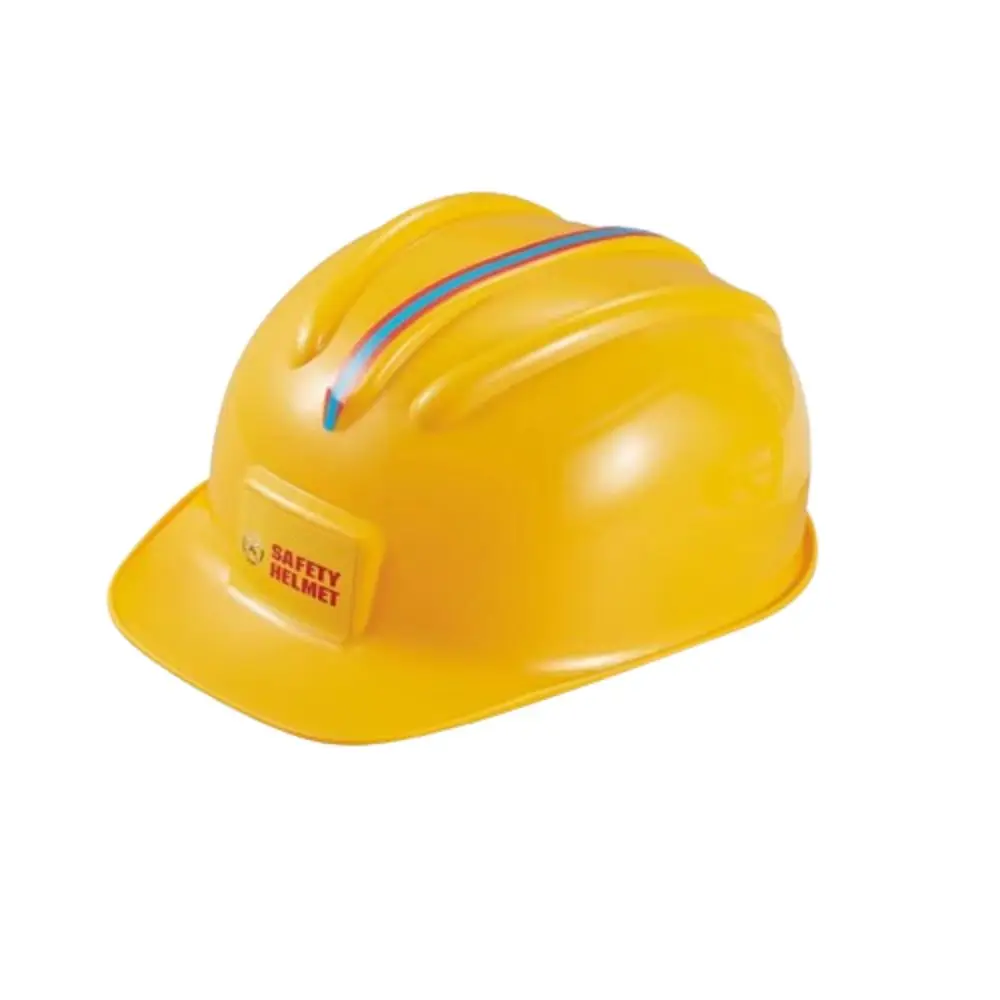 Juguetes para jugar a las casitas, sombrero de ingeniería de simulación de plástico, adornos de Cosplay, sombrero de ingeniería de seguridad, sombrero de construcción, juguete para adultos
