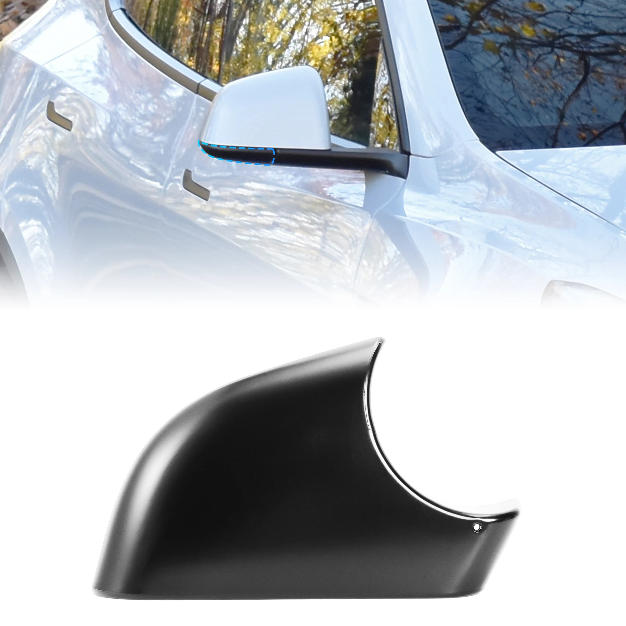 

UXCELL Right Passenger Side Mirror Lower Cover for Tesla Model Y 2018-2024 No.8202202