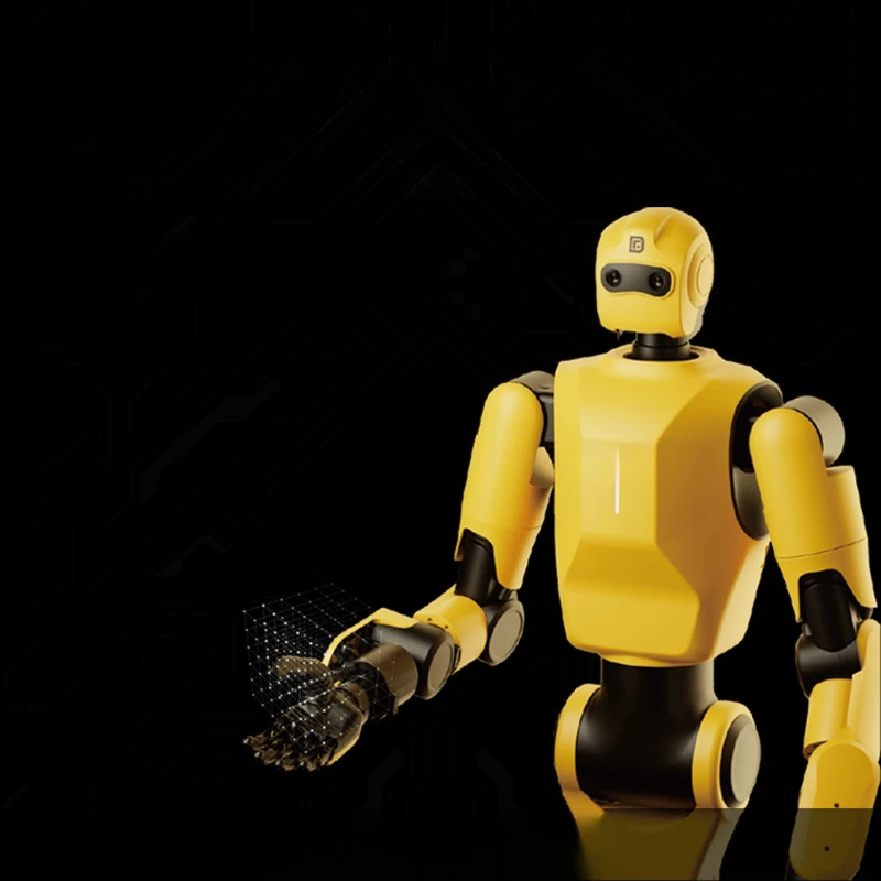 DexForce W1 Core, an embedded intelligent humanoid robot, supports remote operation, and is equipped with two-finger grippers