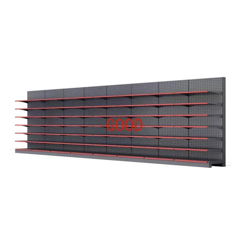 Multi-layer stationery store snacks single-sided against the wall multi-layer shelves