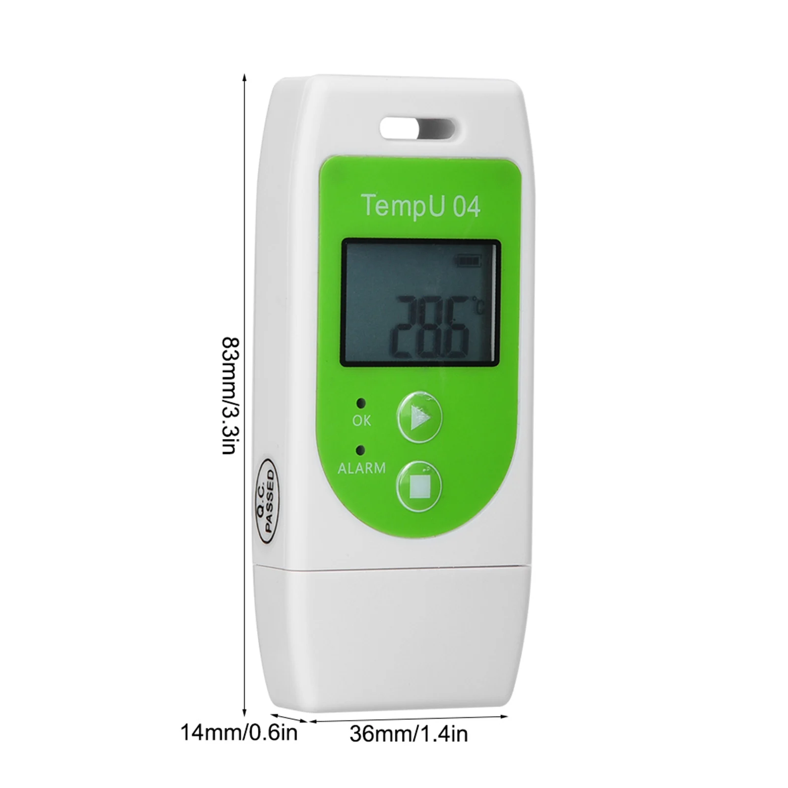 TempU04 PDF USB Temperature Data Logger Reusable Temperature Recorder PDF Logger Temperature Logger USB Temperature Data Logger
