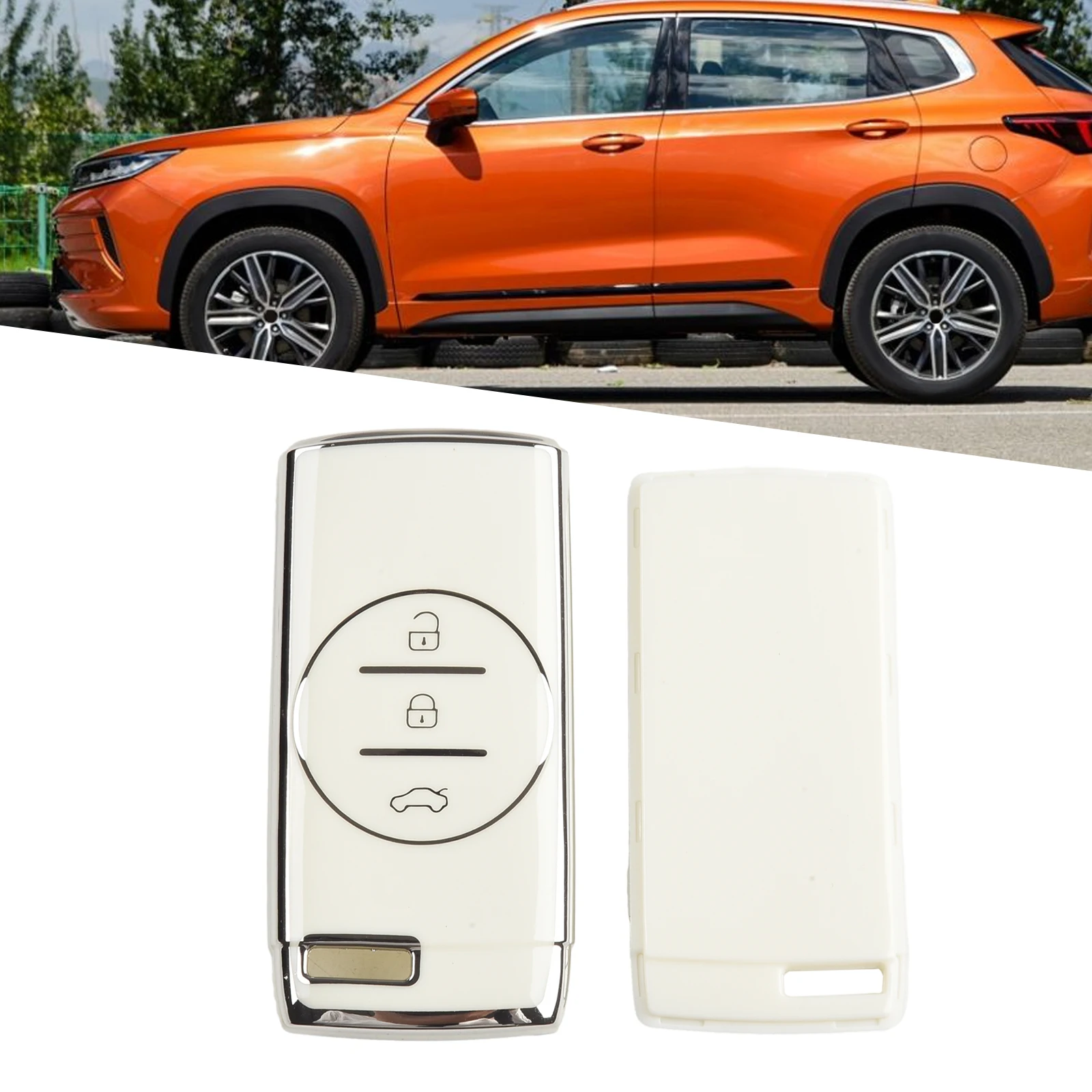 1PCS Key Cover 3Buttons Double-layer Key Protection Case For Chery EXEED LX TXL Tiggo 7 8 3X PLUS PRO 5X Practical Beautiful