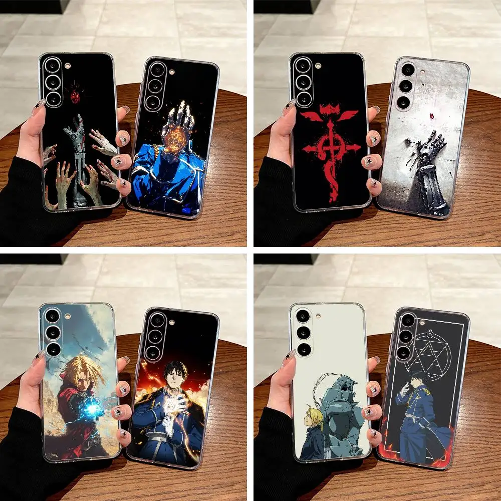 Popular anime-F-Fullmetal -Alchemist Clear Soft Silicone Phone Case for Samsung Galaxy A71, A70, A52, A51, A40, A30
