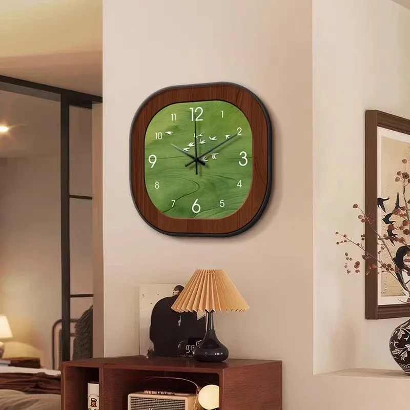 Interior Vintage Clock Wall Chinese Style Minimalist Art Mural Wall Clocks Creative Modern Home Decoration