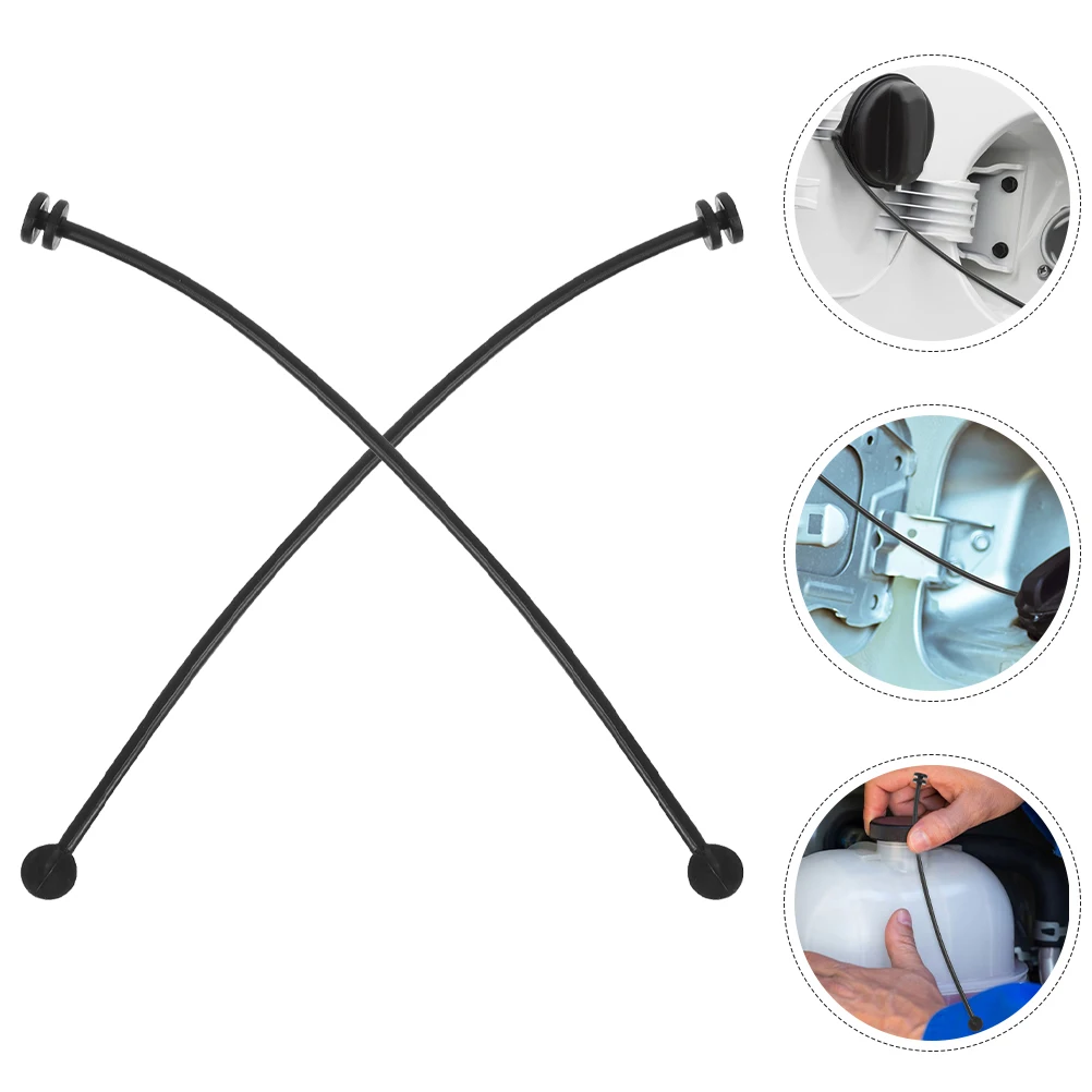 

2pcs Fuel Tank Cap Rope Replacement Tether Car Gas Accessories Sealing Long Lasting Easy Use Functional Stylish Simple
