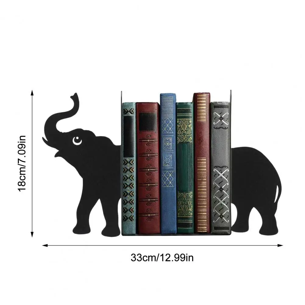 Small Footprint Bookend Bookend Cute Cat-shaped Wooden Bookends Decorative Desk Organizers Adorable Home Office Shelf for Books