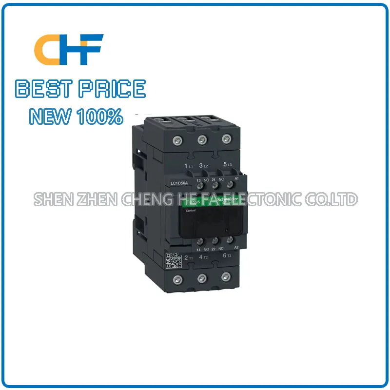 LC1D50AM7C 50A AC220V Schneider three pole AC contactor brand new original stock