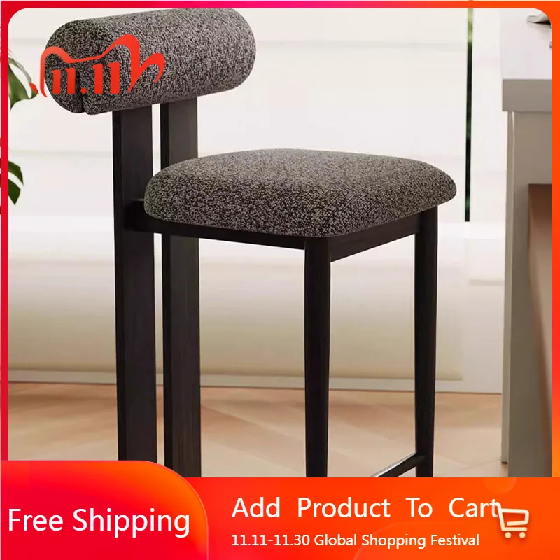 

Bedroom Counter Barstools Accent Modern With Back Balcony Comfortable Bar Chairs Make Up Hairdressing Cadeira Salon Furniture