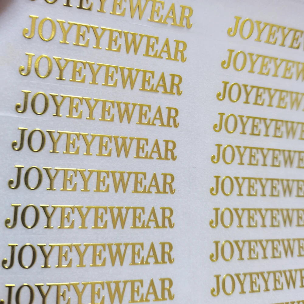 3D Gold Transfer Sticker Embossed Logo Waterproof Label Personalized Self-adhesive DIY decal Brand Name