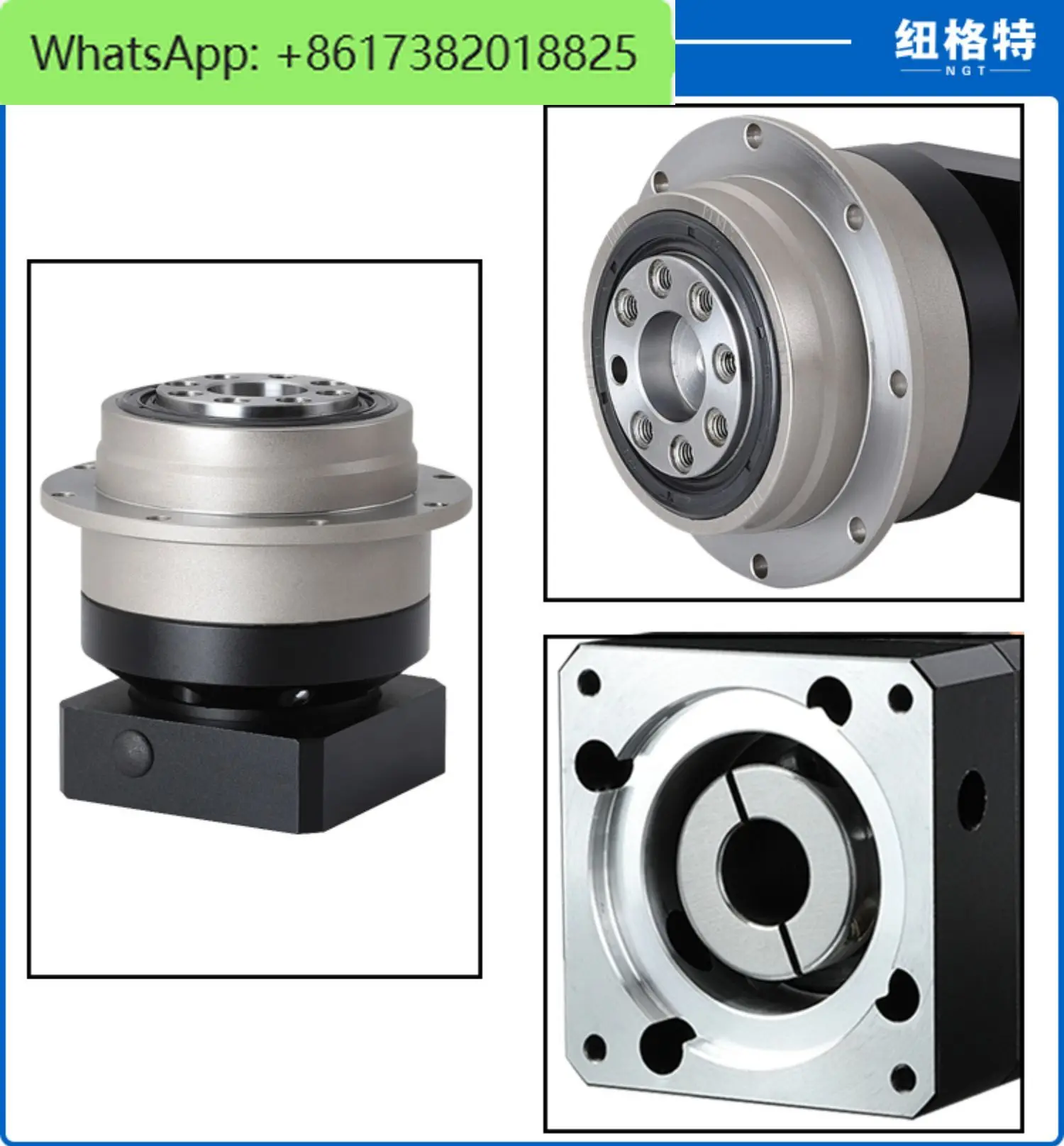 Redutor planetário helicoidal de alta precisão, equipado com servo, 750W Servo, 86 Stepper Disc Output, PLX090