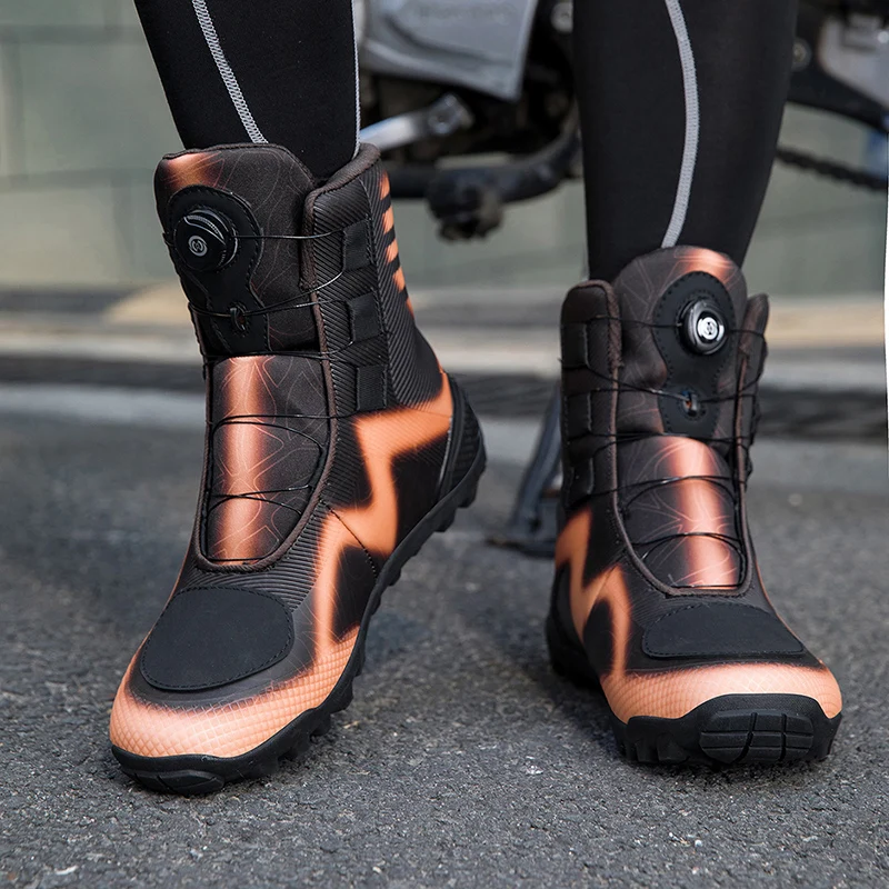 

Motorcycle protective boots men new four season high top anti slip wear-resistant off-road comfortable breathable riding shoes