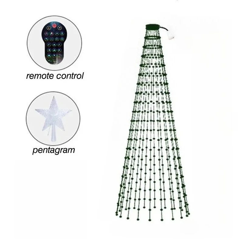 Christmas Decorations 2024  Tree Led Lights String Application DIY Image LED RGB IC Fairy  Bluetooth Control