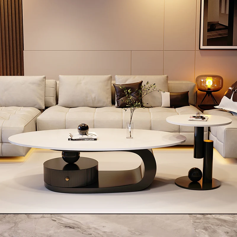 Restaurant Round Coffee Table Modern Nesting Luxury Accent Floor Dinning Coffee Table Set Moveis Para Casa Luxury Furniture