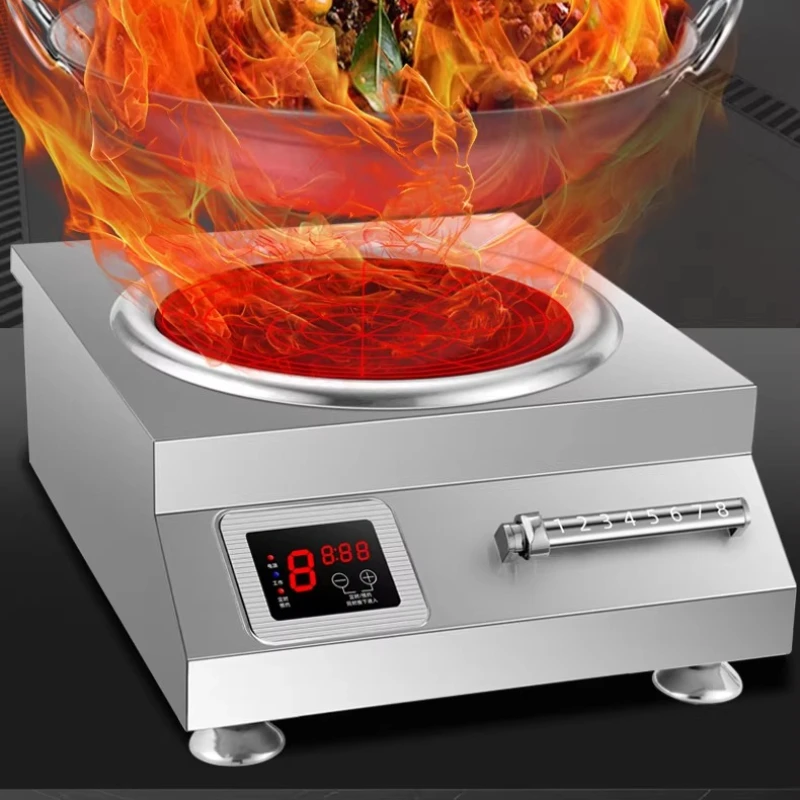 Commercial High-power Induction Cooker 5000w Flat Concave Household Induction Cooker