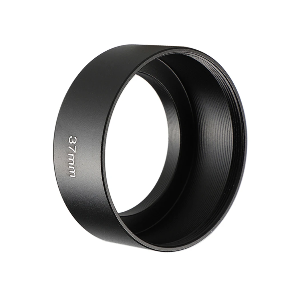 37mm Standard Metal Lens Hood for Lens Witn 37mm Filter Thread for Canon Nikon Sony for Olympus Fujifilm Camera Lens