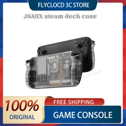 Jsaux Transparent Game Console For Steam Deck Replacement Case Cooling Back Plate For Steameck Heat-Dissipation Steamdeck Cover