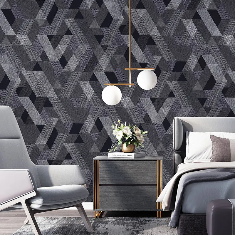 

Nordic Geometric Grid Wallcovering Decorative Wallpaper Rolls for Living Room Bedroom Background Walls papel tapiz para pared