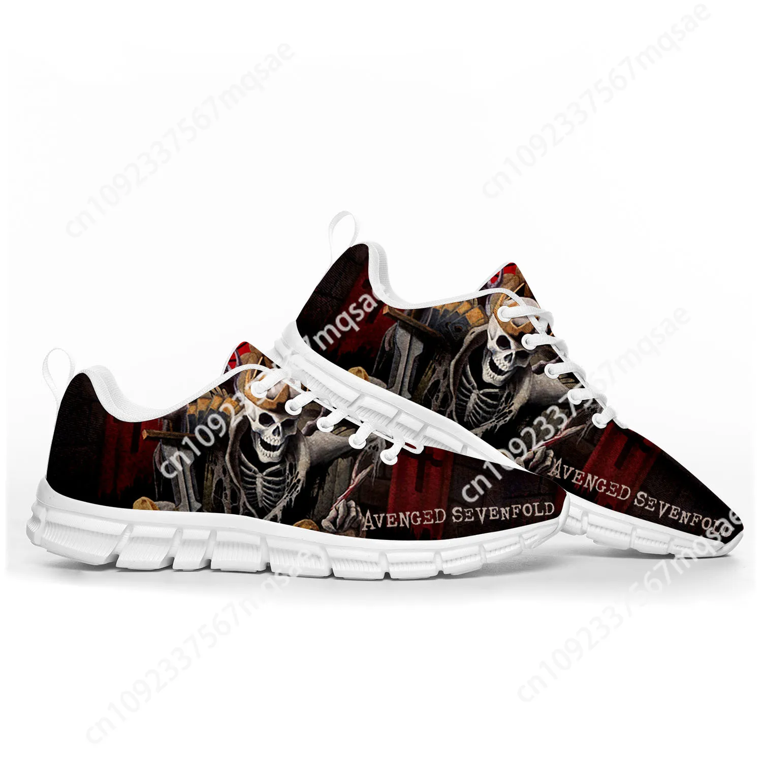 Avenged-Zapatillas deportivas Sevenfold A7X para hombre y mujer, zapatos informales personalizados de alta calidad para niños y adolescentes, color blanco