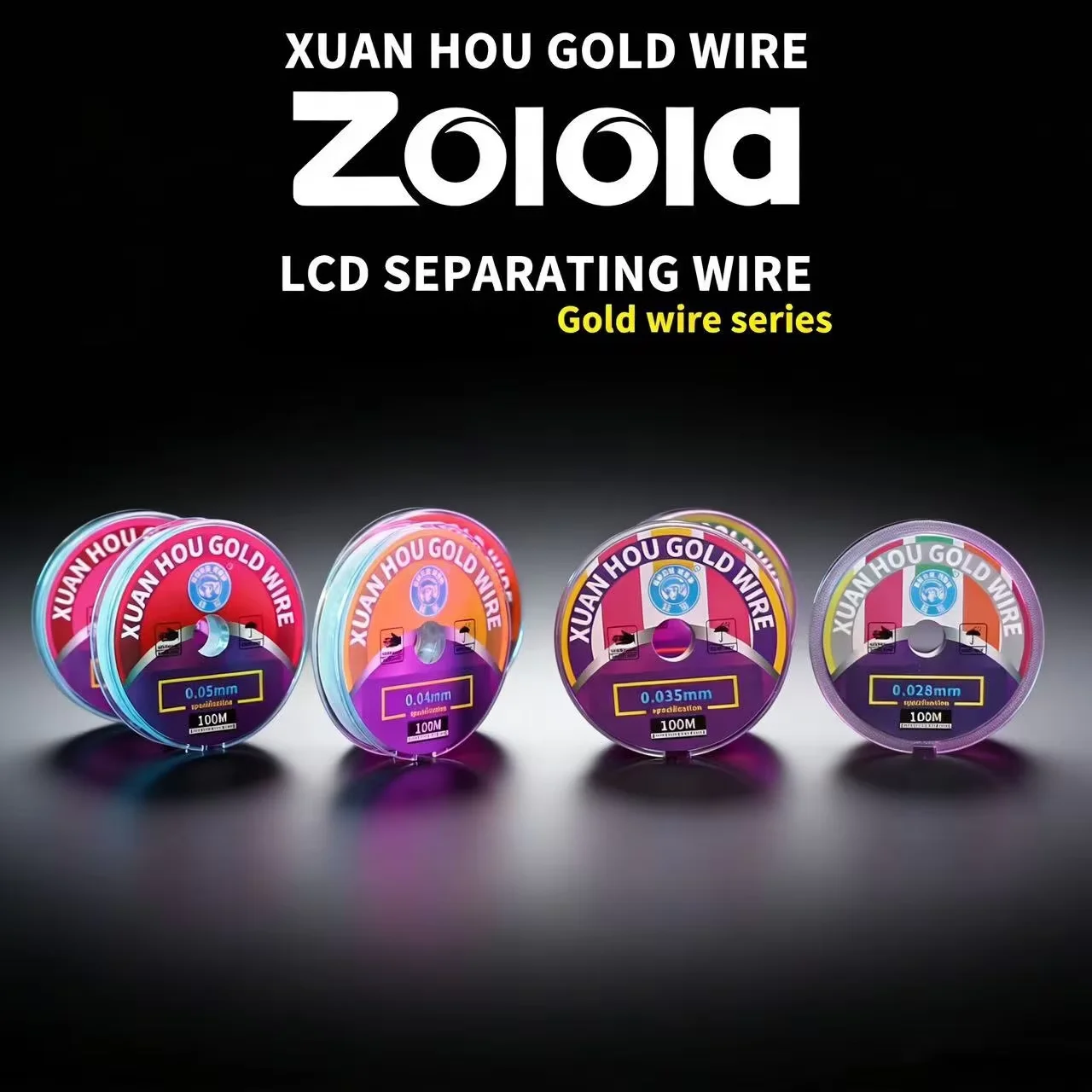 XUANHOU Cutting Wire 0.02/0.028/0.03/0.035/0.04mm Diamond Line for Mobile Phone LCD Screen Separator Repair Tools 100m