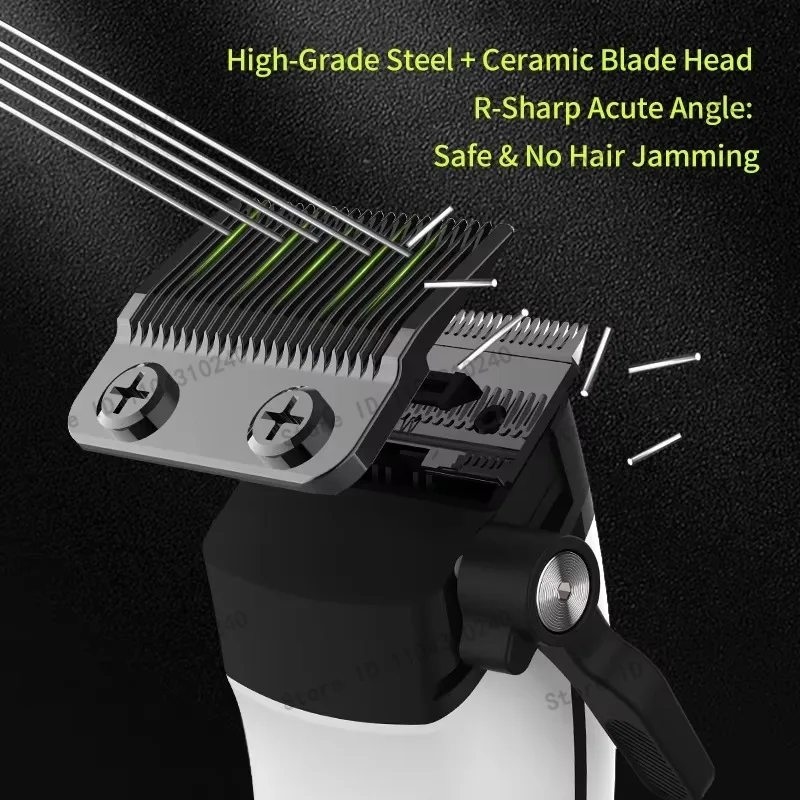 Men's Hair Clipper KM-1593KM-1595Kemei Professional Hair Clipper,external Rotor with Charging Stand,brushless Motor,hair Trimmer