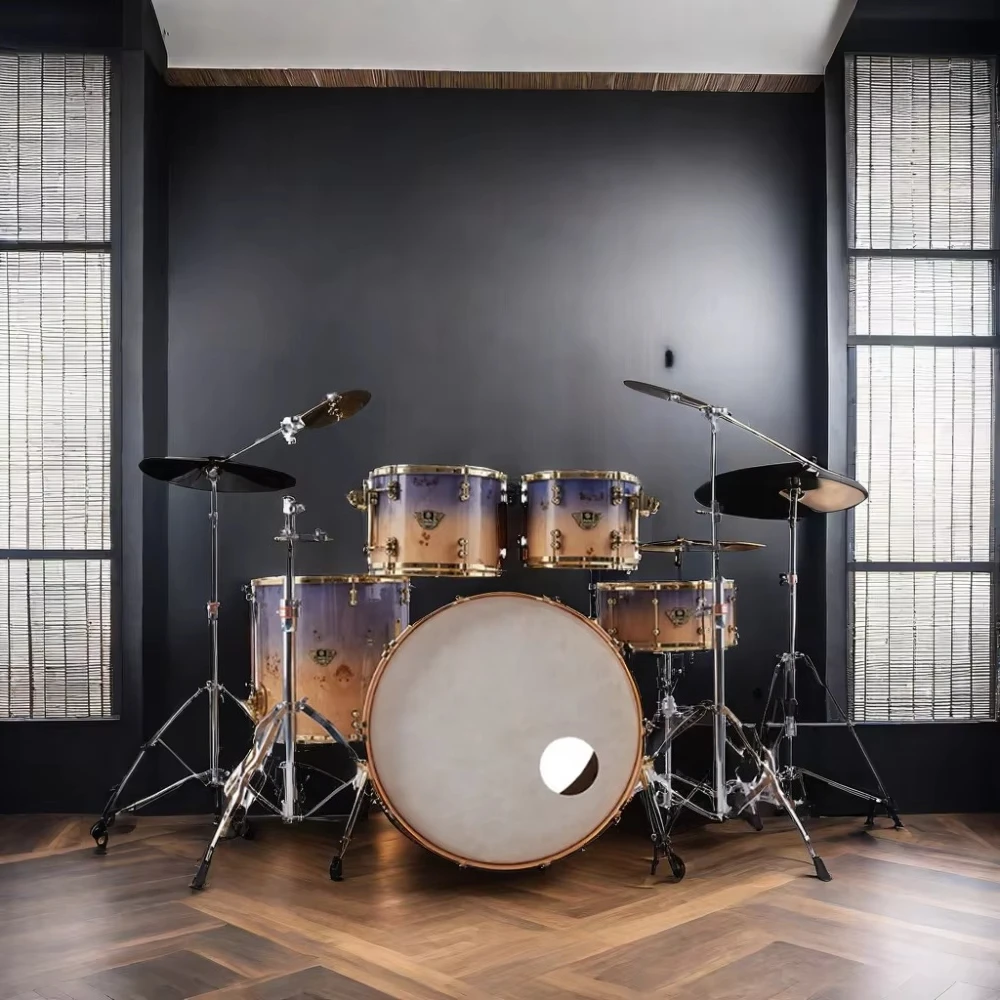 Poplar Burl Drum Sets High-quality Percussion Instrument Factory Direct Sales Factory Direct CHEAP