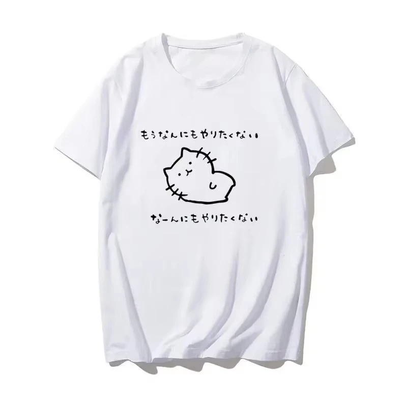 Hot Sale Korean Women T-shirt Fashion Japanese Anime Printed Fashion Harajuku Kawaii Y2K Women Short Sleeve Crew Neck Casual Tee