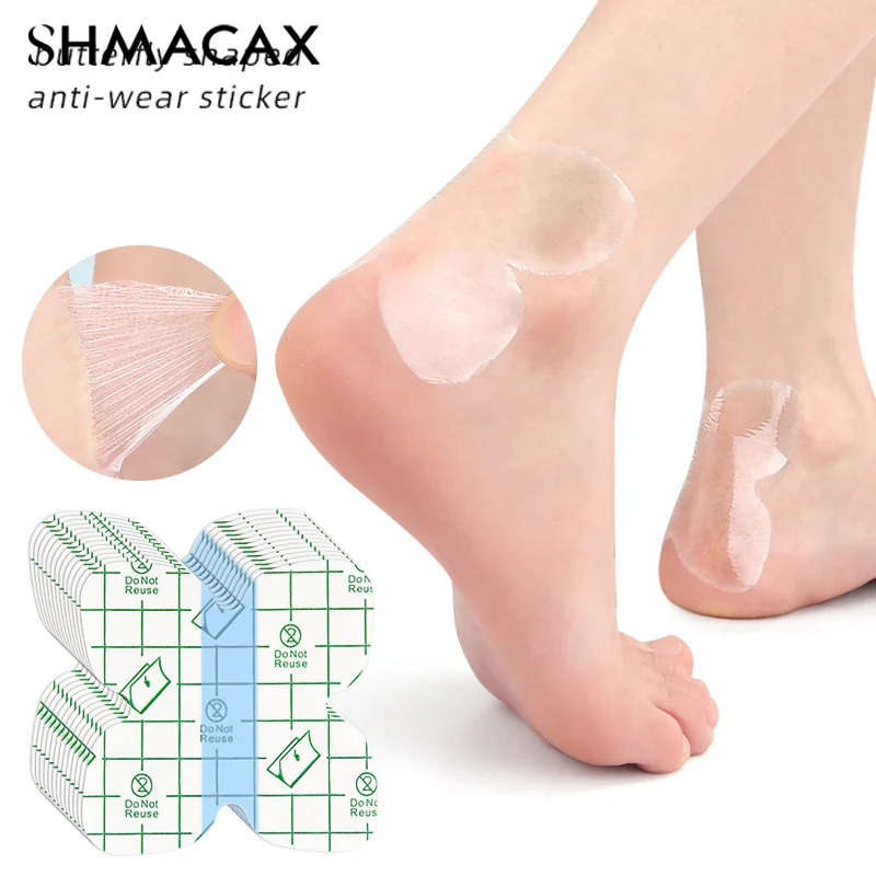 Butterfly Shaped Heel Anti Wear Patch Sweat Proof Invisible Anti Wear Foot Patch Toe Ankle Slow Pressure Stop Grinding